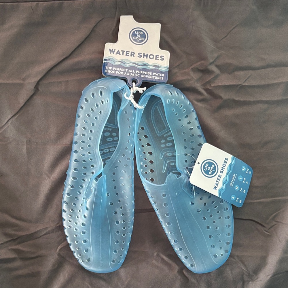 Life Is Good Light Blue Water Shoes